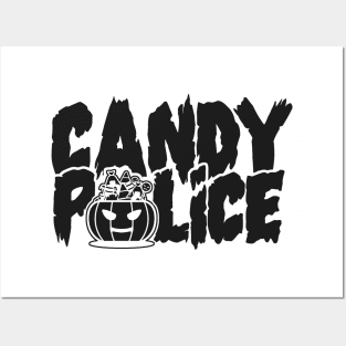 Candy Police - Funny Halloween Posters and Art